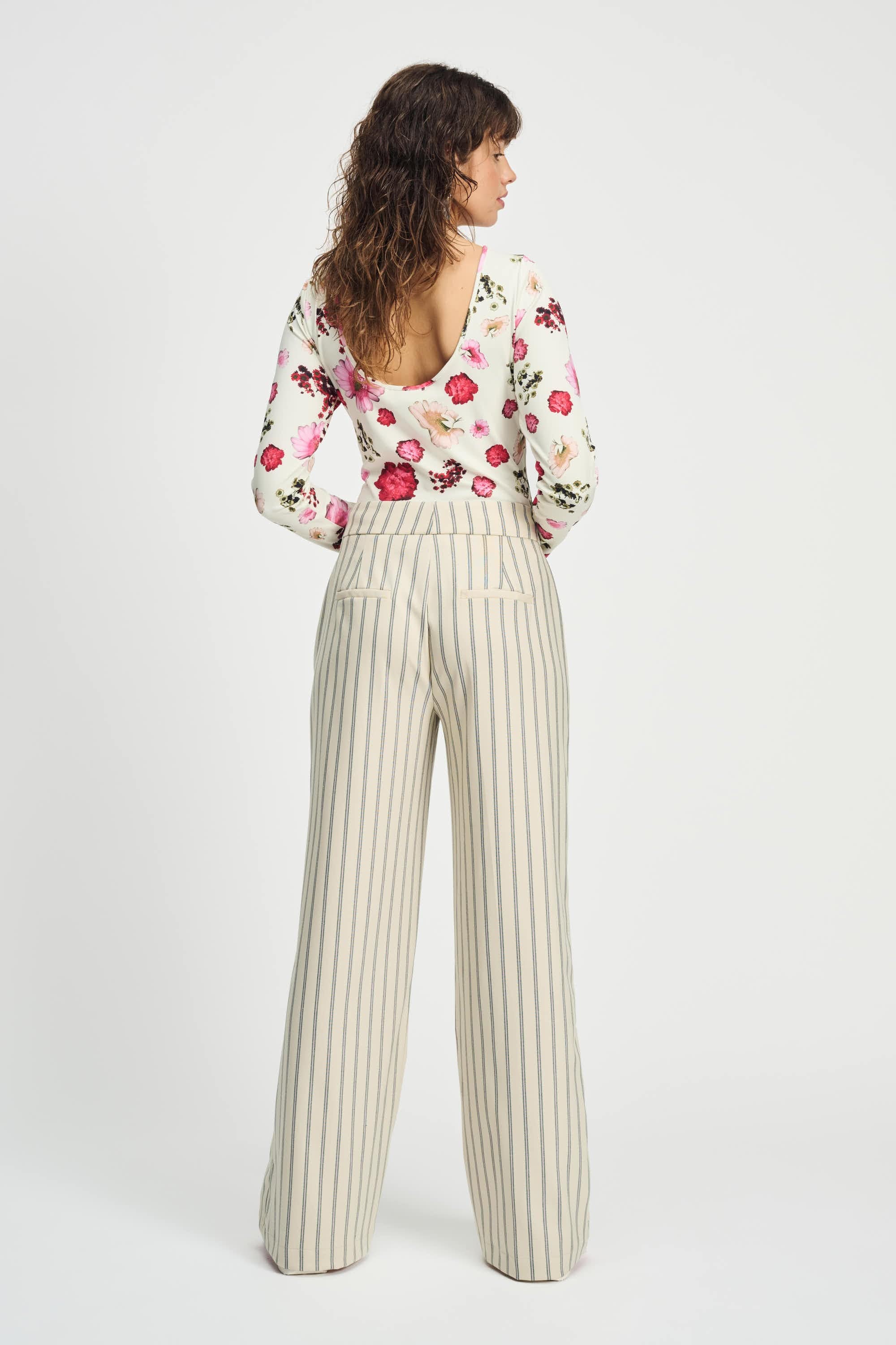 POM Amsterdam Pants PANTS - Striped Cream