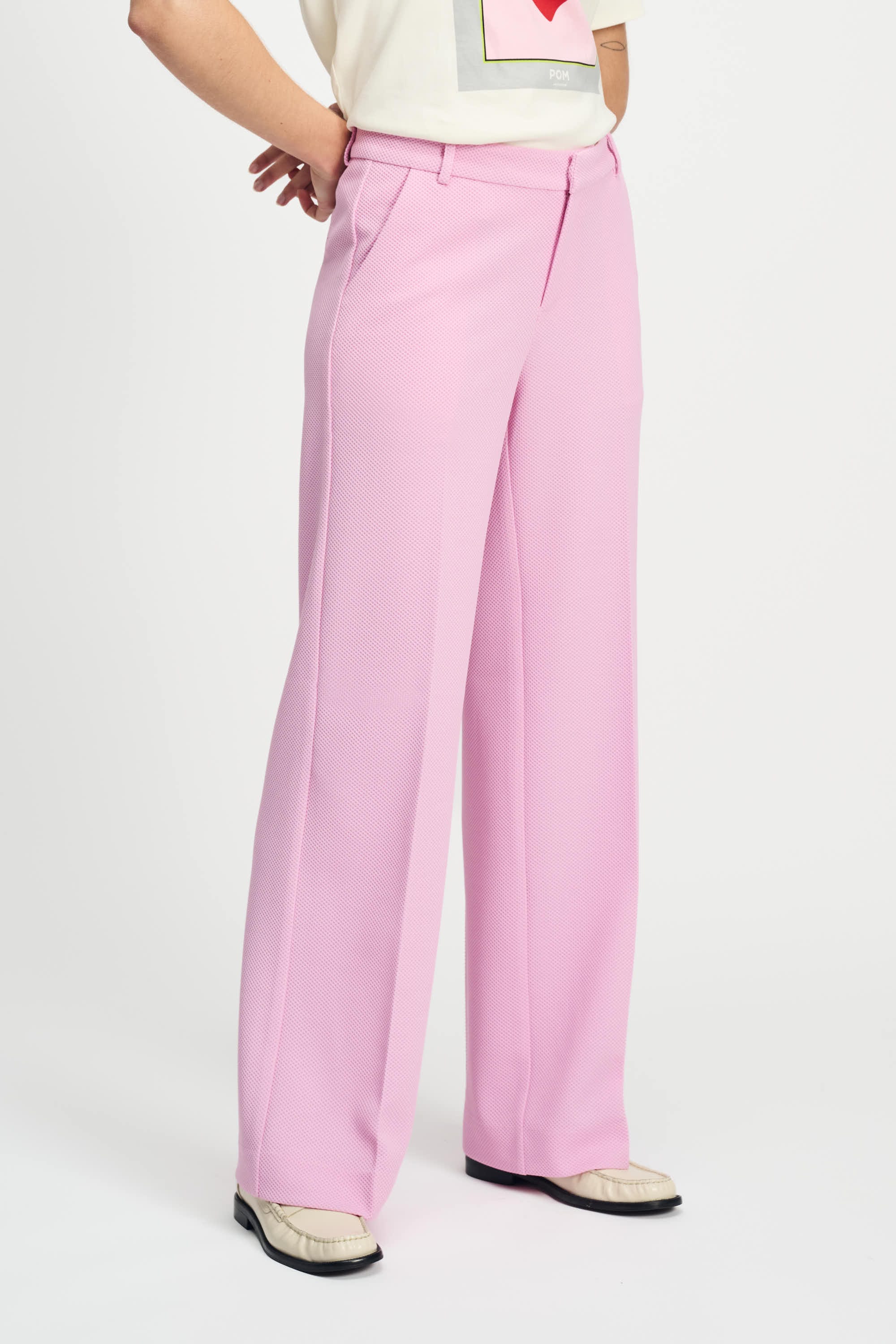 POM Amsterdam Pants PANTS - Wide Leg Rose Pink