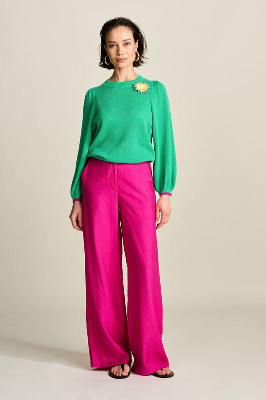 POM Amsterdam Pants Pink / 34 PANTALON - Fuchsia