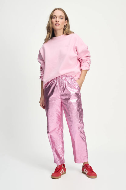 POM Amsterdam Pants Pink / 34 PANTALON - Metallic Pink