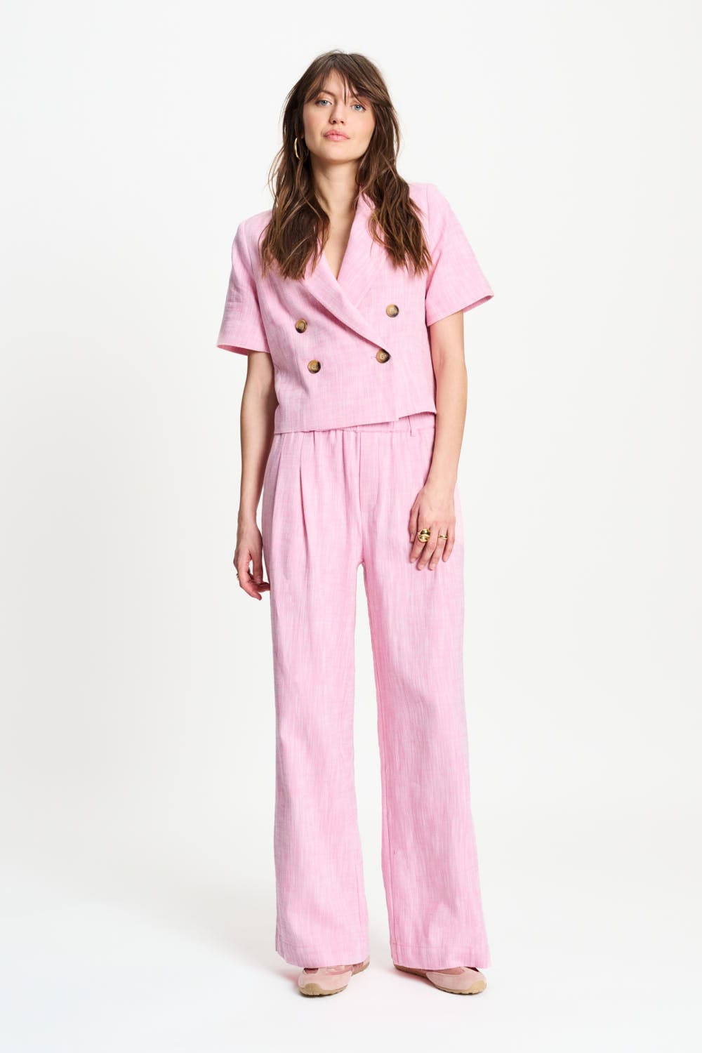 POM Amsterdam Pants Pink / 34 PANTALON - Shell Pink