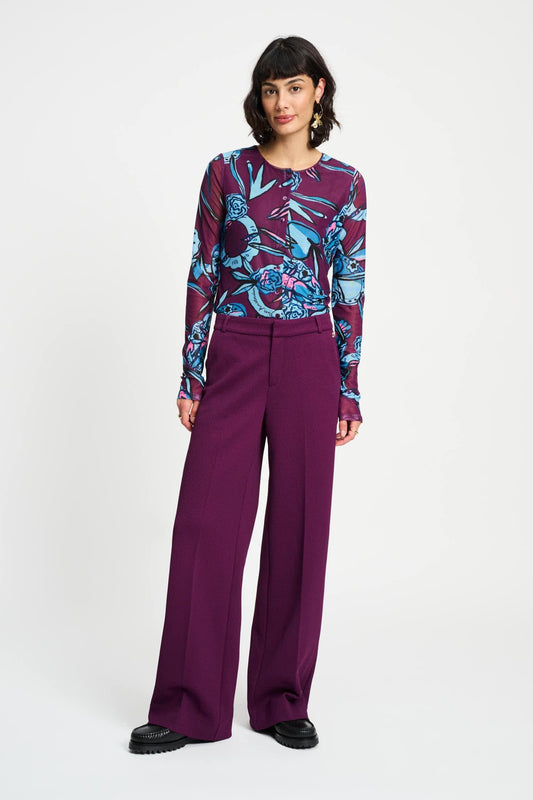 POM Amsterdam Pants Purple / 34 PANTALON - Lara Plum