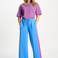 POM Amsterdam Pants TRACKPANTS - Striped Smashing Blue