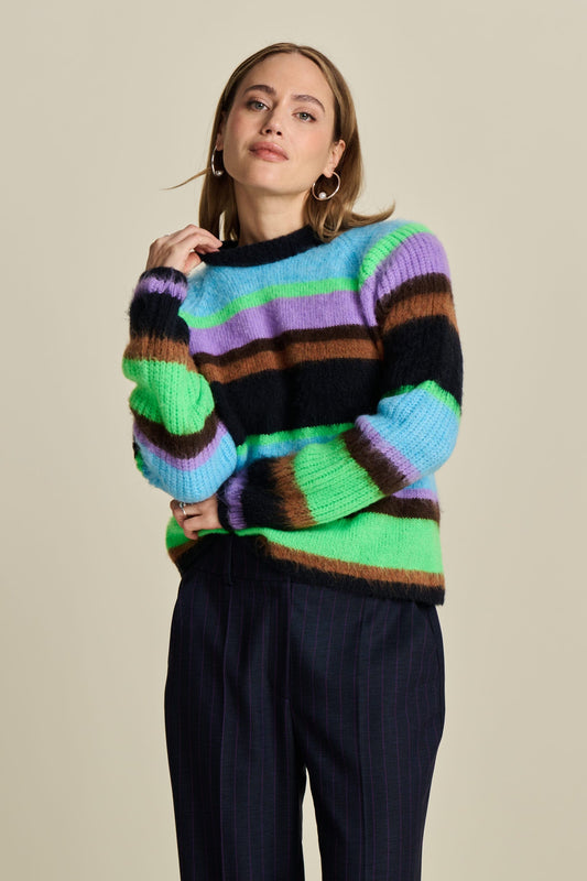 POM Amsterdam Pullovers Multi colour / 34 PULL - Brushed Stripes