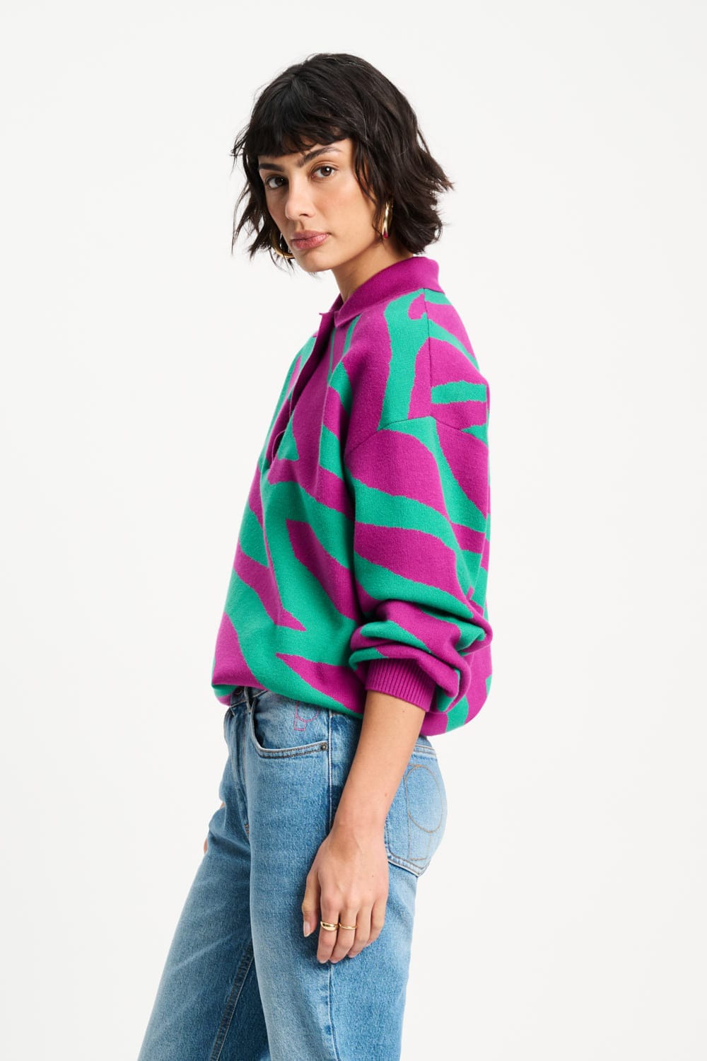 POM Amsterdam Pullovers PULL - Polo Animal Purple