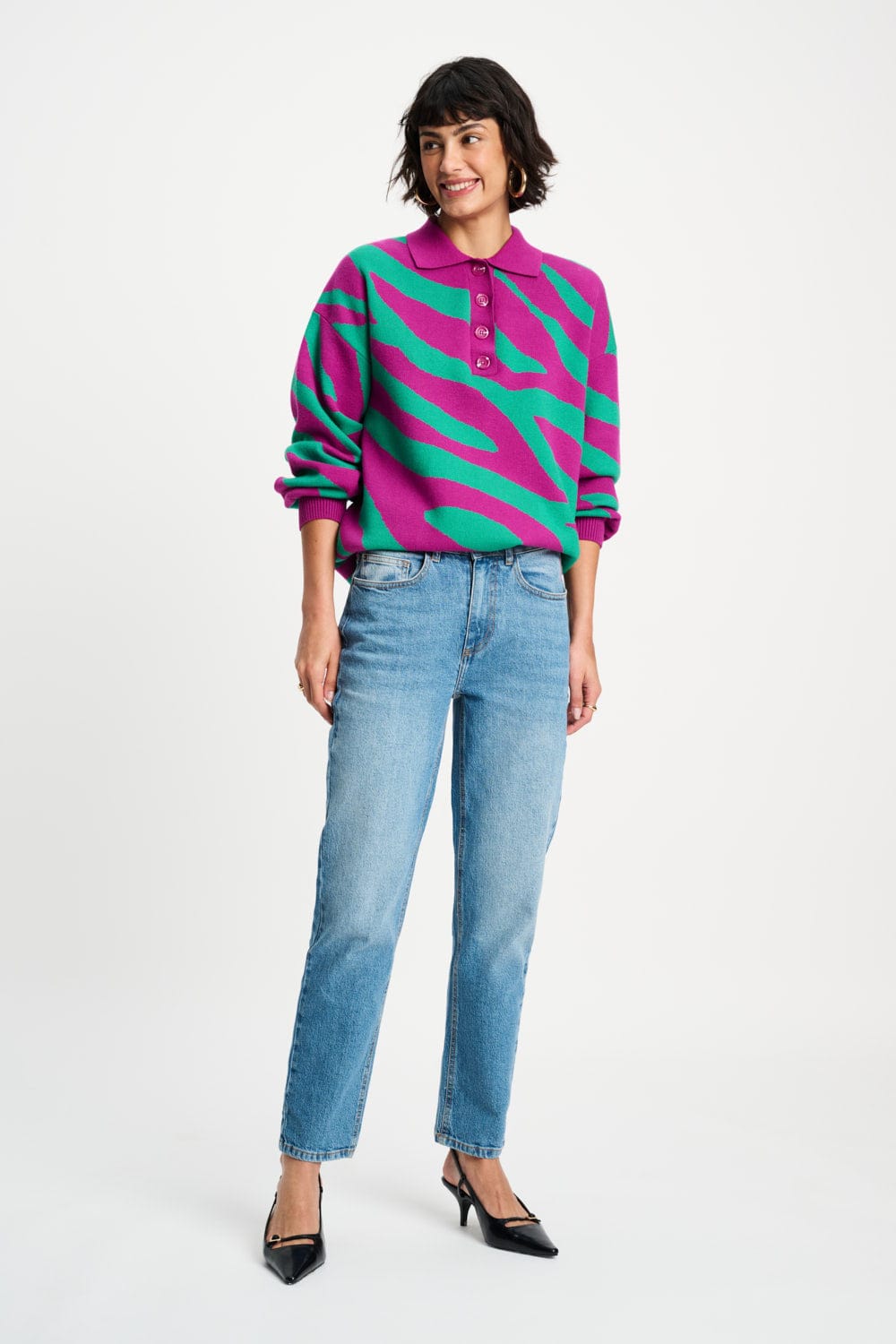 POM Amsterdam Pullovers PULL - Polo Animal Purple