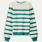 POM Amsterdam Pullovers PULL - Striped Fresh Green