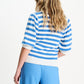 POM Amsterdam Pullovers PULL - Striped Smashing Blue