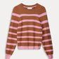 POM Amsterdam Pullovers PULL - Striped Sugar Brown