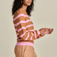 POM Amsterdam Pullovers PULL - Striped Sugar Brown