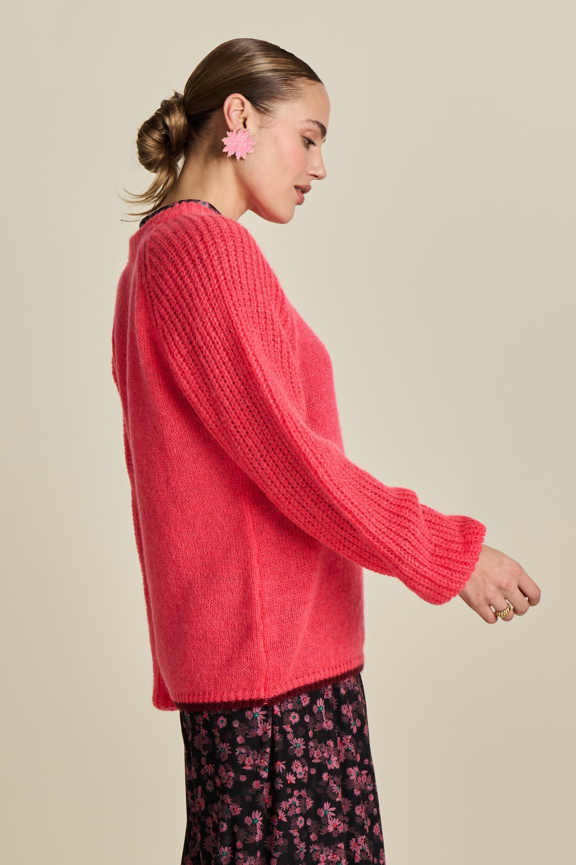 POM Amsterdam Pullovers PULL - Vibrant Pink