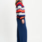 POM Amsterdam Pullovers PULLOVER - Faye Striped Blue
