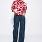 POM Amsterdam Pullovers PULLOVER - Frida Bow Burgundy Red