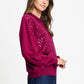 POM Amsterdam Pullovers PULLOVER - Hailey Burgundy Red