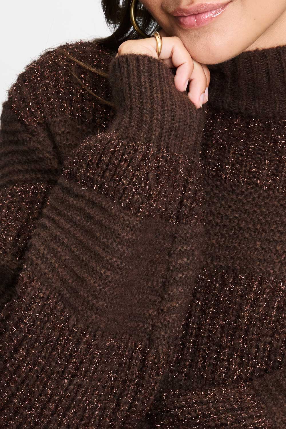 POM Amsterdam Pullovers PULLOVER - Kate Chocolate Brown