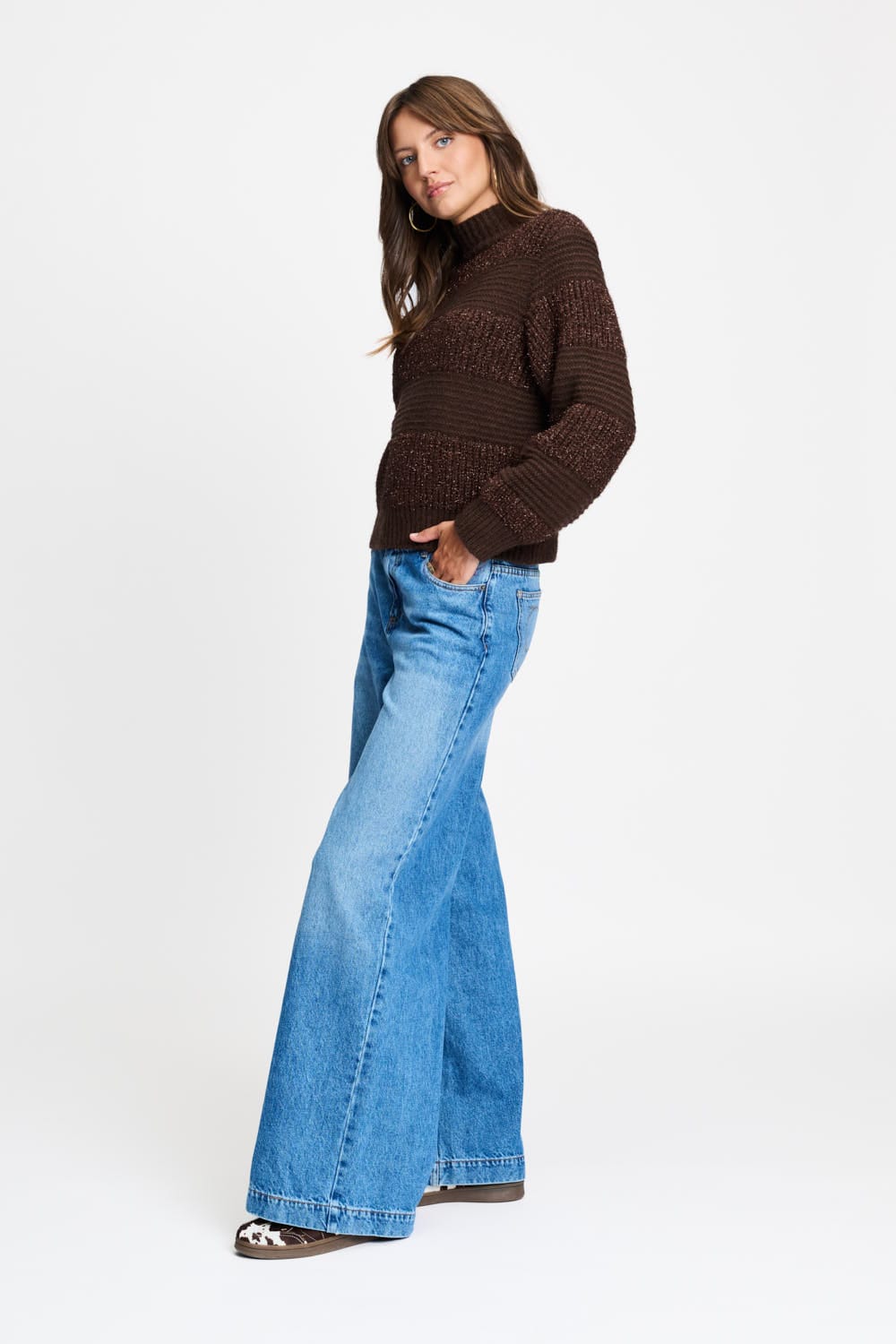 POM Amsterdam Pullovers PULLOVER - Kate Chocolate Brown