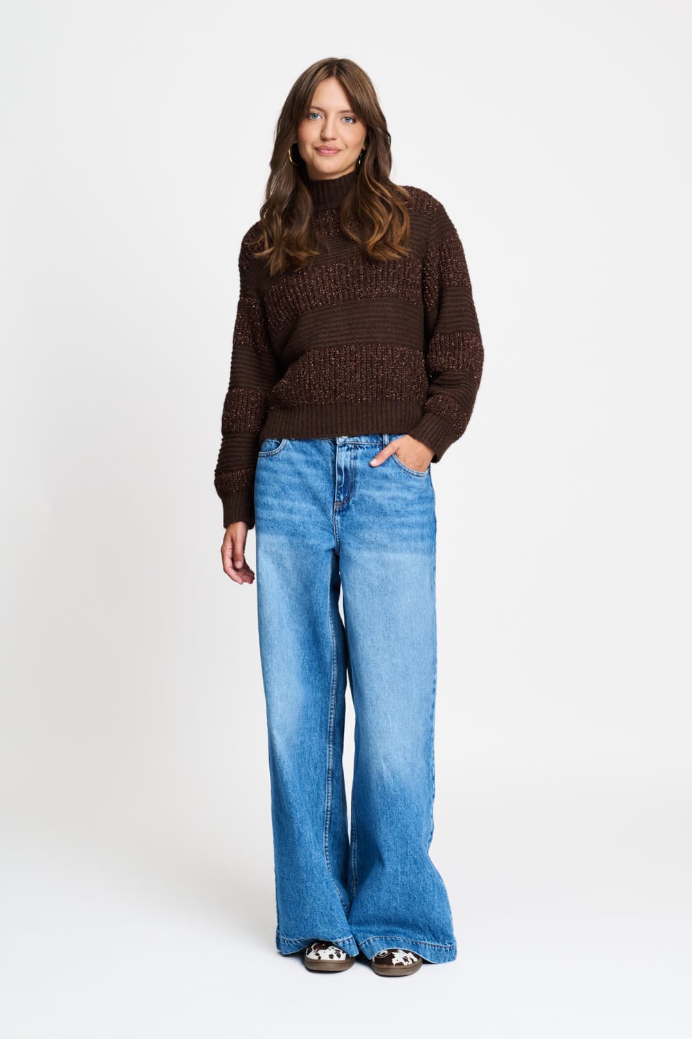 POM Amsterdam Pullovers PULLOVER - Kate Chocolate Brown