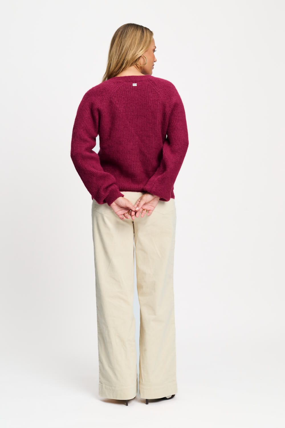 POM Amsterdam Pullovers PULLOVER - Marley Burgundy Red