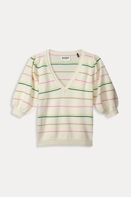 POM Amsterdam Pullovers PULLOVER - Striped Multi