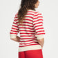 POM Amsterdam Pullovers PULLOVER - Striped Scarlet Red