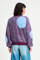 POM Amsterdam Pullovers SWEATER - Dots Plum