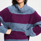POM Amsterdam Pullovers SWEATER - Plum Stripes
