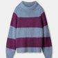 POM Amsterdam Pullovers SWEATER - Plum Stripes
