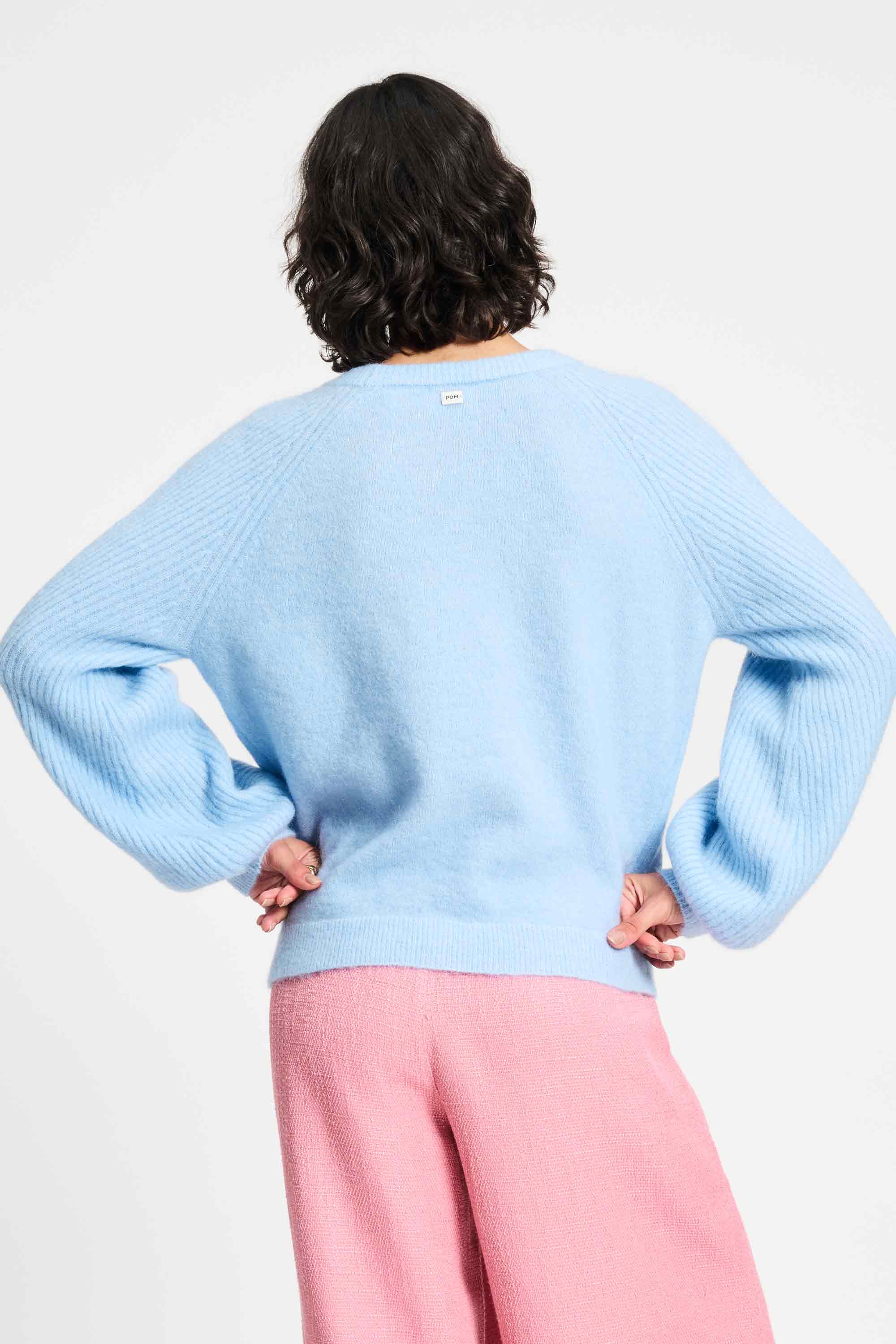 POM Amsterdam Pullovers SWEATER - Sky Blue
