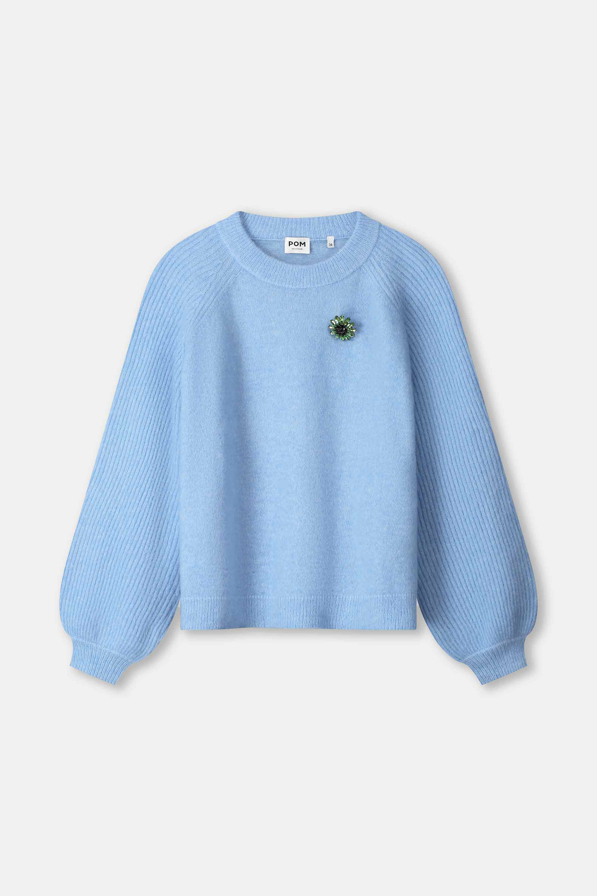 POM Amsterdam Pullovers SWEATER - Sky Blue