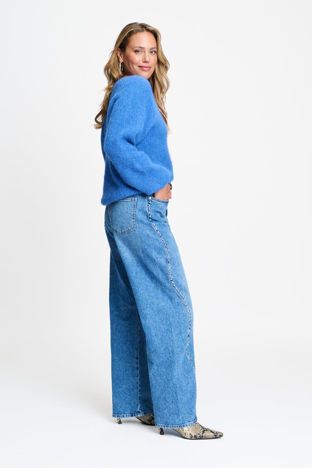 POM Amsterdam Pullovers TOP - Marley Sapphire Blue