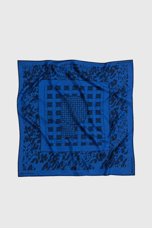 POM Amsterdam Scarves Blue / OS ÉCHARPE - Maya Check Blue
