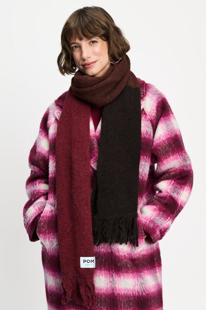 POM Amsterdam Scarves Brown / OS ÉCHARPE - Vera Chocolate Brown