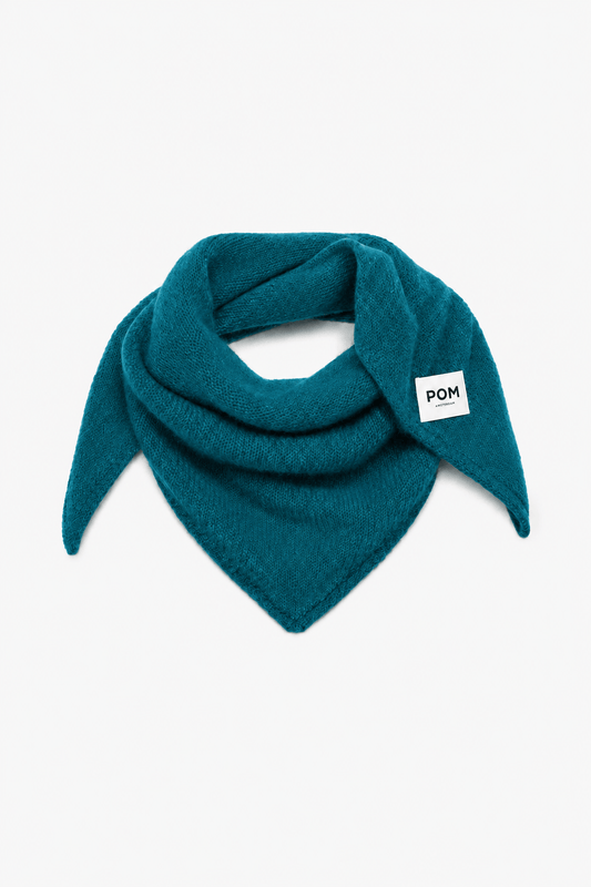POM Amsterdam Scarves Green / OS ÉCHARPE - Elly Teal Green
