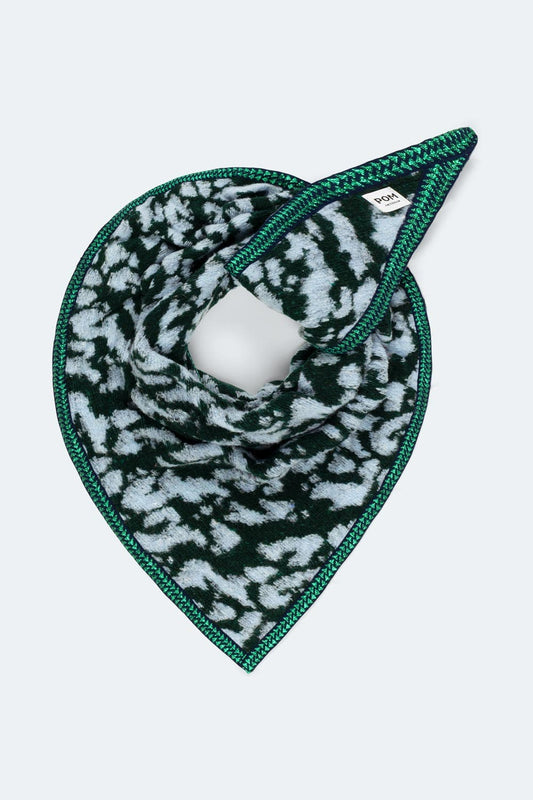 POM Amsterdam Scarves Green / OS ÉCHARPE - Hero Animal Green Blue