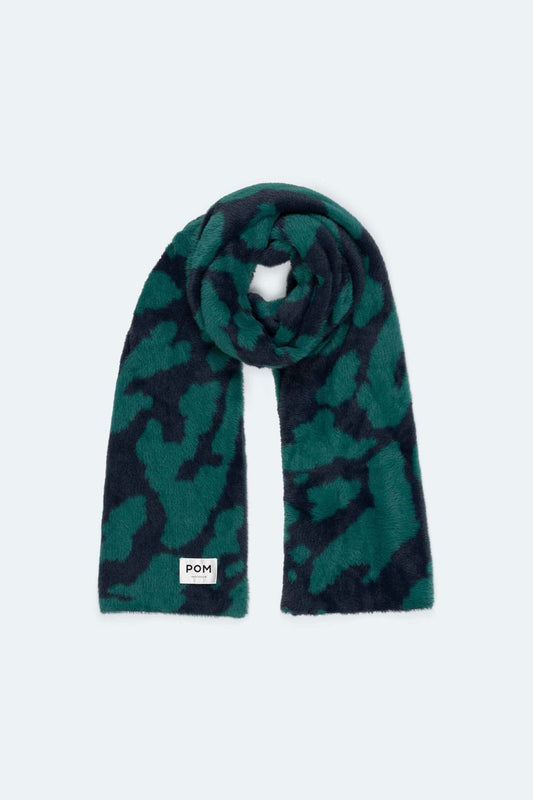 POM Amsterdam Scarves Green / OS ÉCHARPE - Lou Animal Teal Green