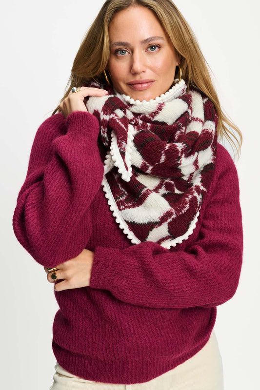 POM Amsterdam Scarves Multi colour / OS ÉCHARPE - Hero Ribbon Red