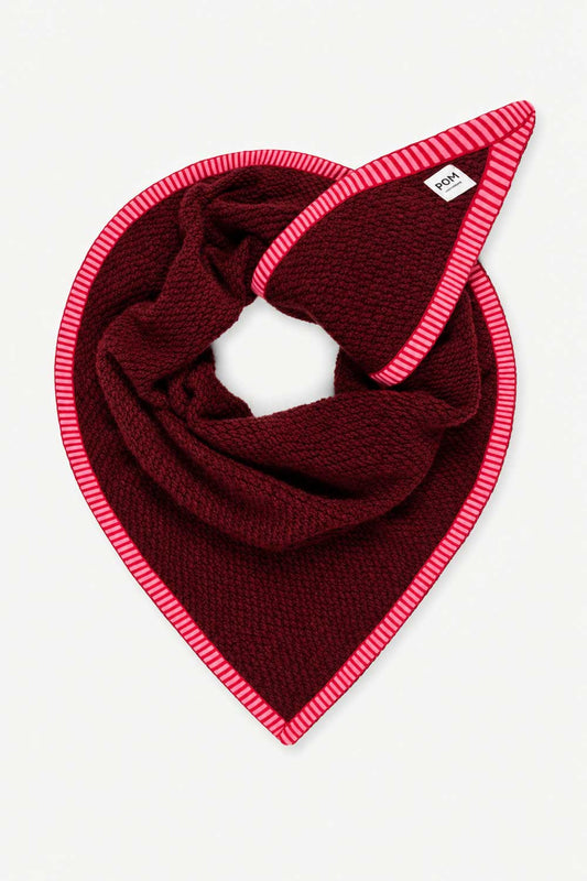 POM Amsterdam Scarves Red / OS ÉCHARPE - Hero Burgundy Red