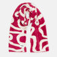 POM Amsterdam Scarves Red / OS ÉCHARPE - Lou Bow Burgundy Red