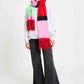 POM Amsterdam Shawls Multi colour / OS ECHARPE - Brushed Stripes Green