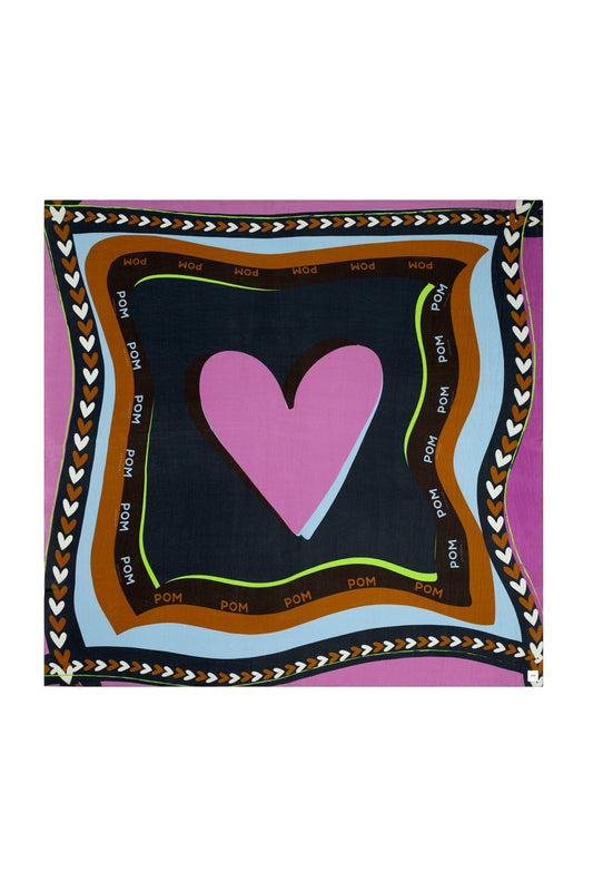 POM Amsterdam Shawls Multi colour / OS ÉCHARPE - Silk Heart