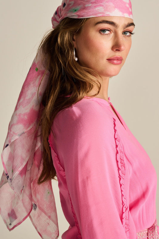 POM Amsterdam Shawls Pink / OS ÉCHARPE  - Lilies Pink