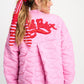 POM Amsterdam Shawls Pink / OS SHAWL - Stripe Bright Rose