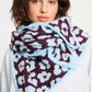 POM Amsterdam Shawls Purple / OS ECHARPE - Leopard Plum