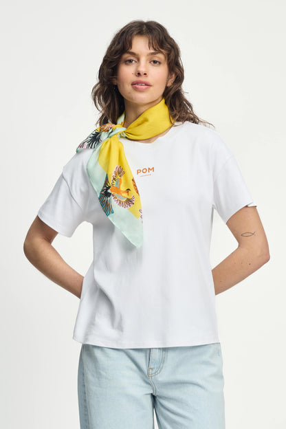 POM Amsterdam Shawls Yellow / OS SHAWL - Summer Yellow Birds