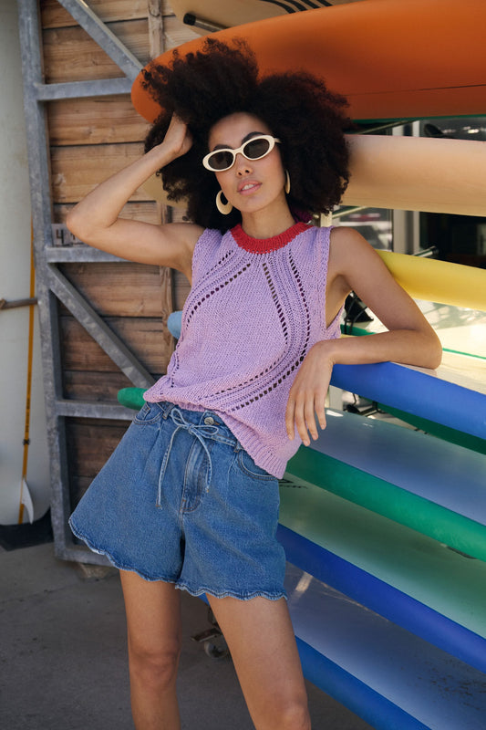 POM Amsterdam Shorts Blue / 34 SHORTS - Denim Scallop