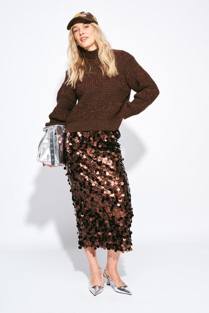 POM Amsterdam Skirts Brown / 34 JUPE - Lina Chocolate Brown