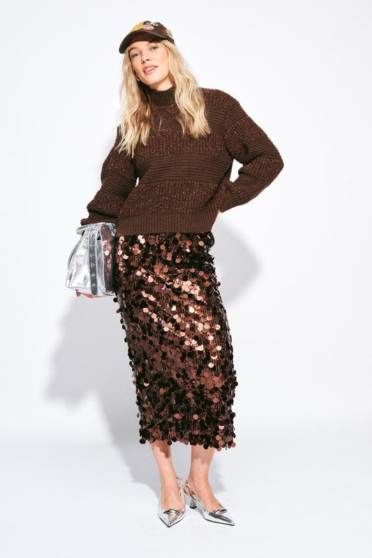 POM Amsterdam Skirts Brown / 34 JUPE - Lina Chocolate Brown