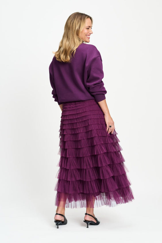 POM Amsterdam Skirts JUPE - Bella Dark Plum