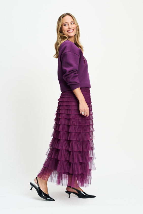 POM Amsterdam Skirts JUPE - Bella Dark Plum