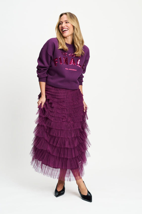 POM Amsterdam Skirts JUPE - Bella Dark Plum